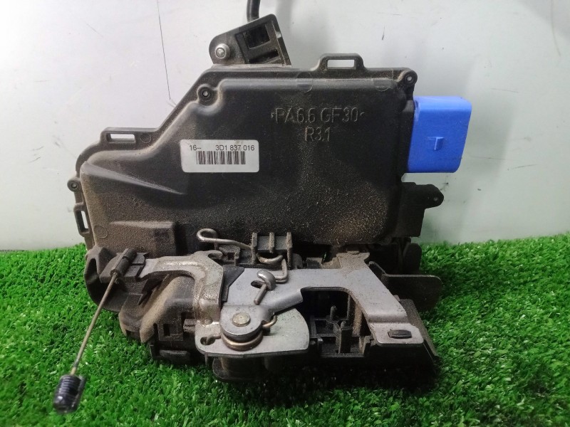 Recambio de cerradura puerta delantera derecha para volkswagen touran (1t1) 1.9 tdi referencia OEM IAM 3D1837016 9.PINES 