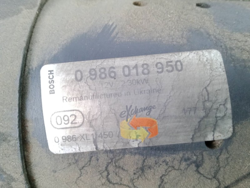 Recambio de motor arranque para iveco daily iv caja/chasis 65c18 referencia OEM IAM 0986018950 9.DIENTES BOSCH