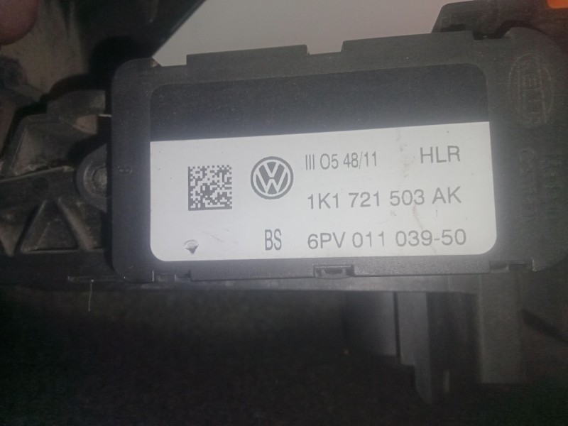 Recambio de potenciometro pedal para volkswagen golf vi (5k1) 1.6 tdi referencia OEM IAM 1K1721503AK - 6PV01103950 HELLA 