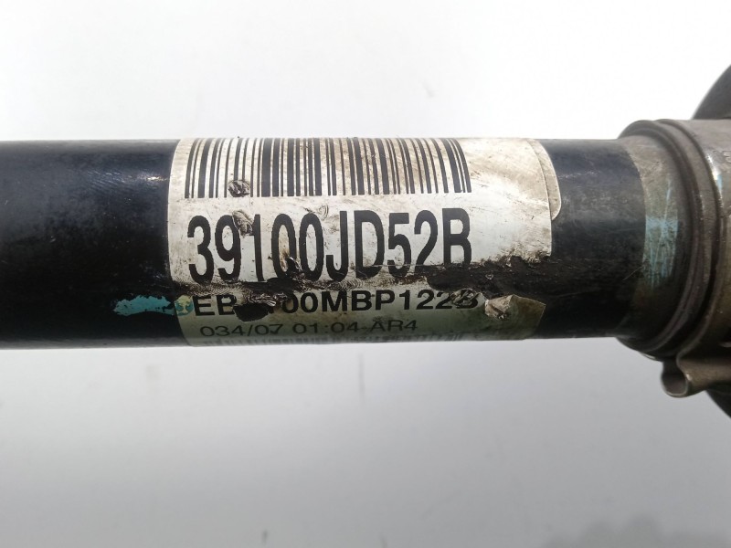 Recambio de transmision delantera derecha para nissan qashqai i (j10, nj10) 1.5 dci referencia OEM IAM 39100JD52B L940MM 