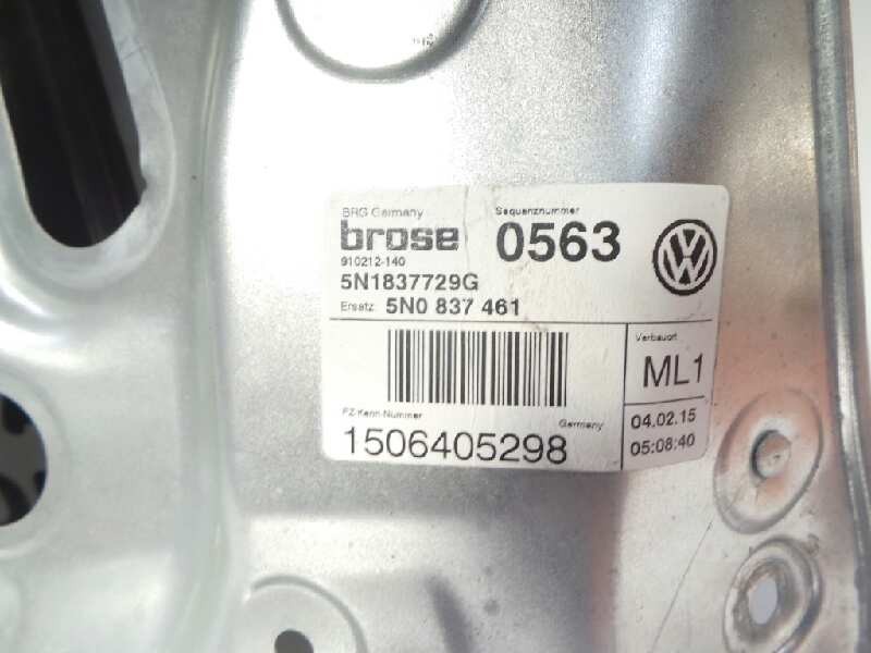 Recambio de elevalunas delantero izquierdo para volkswagen tiguan (5n2) 2.0 tdi referencia OEM IAM 5N0837461-5N1837729G  BROSE