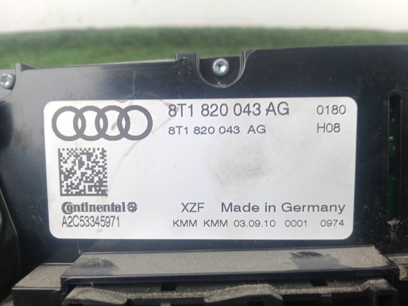Recambio de mando climatizador para audi q5 (8rb) 2.0 tdi quattro referencia OEM IAM 8T1820043AG - A2C53345971  CONTINENTAL