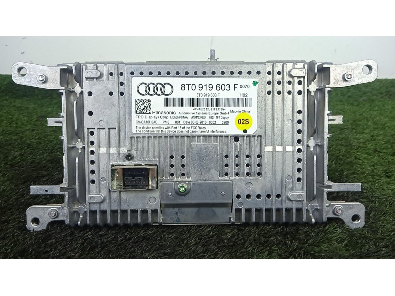 Recambio de pantalla multifuncion para audi q5 (8rb) 2.0 tdi quattro referencia OEM IAM 8T0919603F  PANASONIC