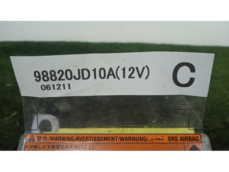 Recambio de centralita airbag para nissan qashqai i (j10, nj10) 1.5 dci referencia OEM IAM 98820JD10A  
