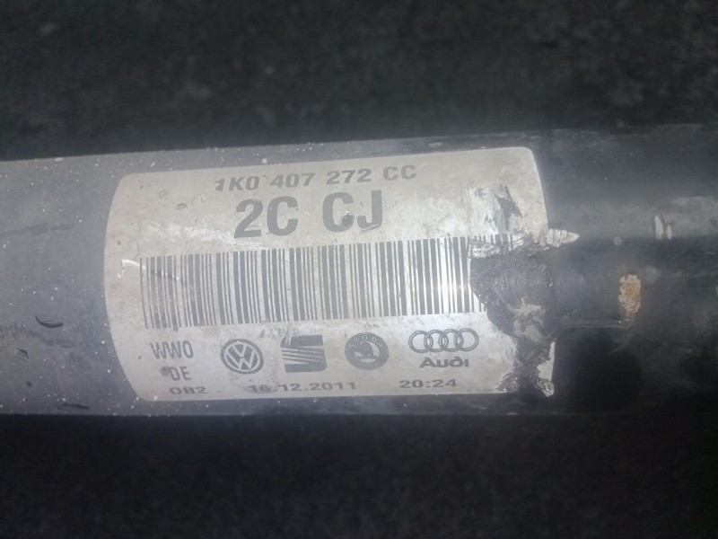 Recambio de transmision delantera derecha para volkswagen golf vi (5k1) 1.6 tdi referencia OEM IAM 1K0407272CC  