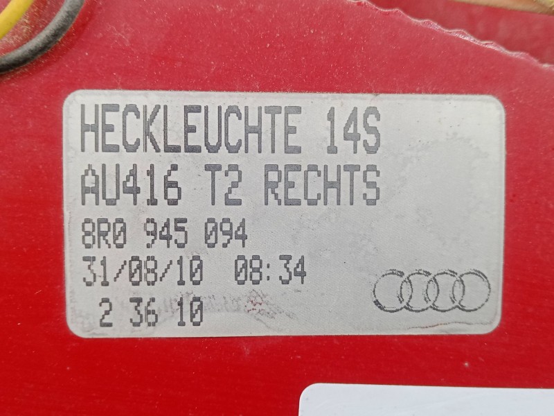 Recambio de piloto trasero derecho para audi q5 (8rb) 2.0 tdi quattro referencia OEM IAM 8R0945094 - 23610 T2 
