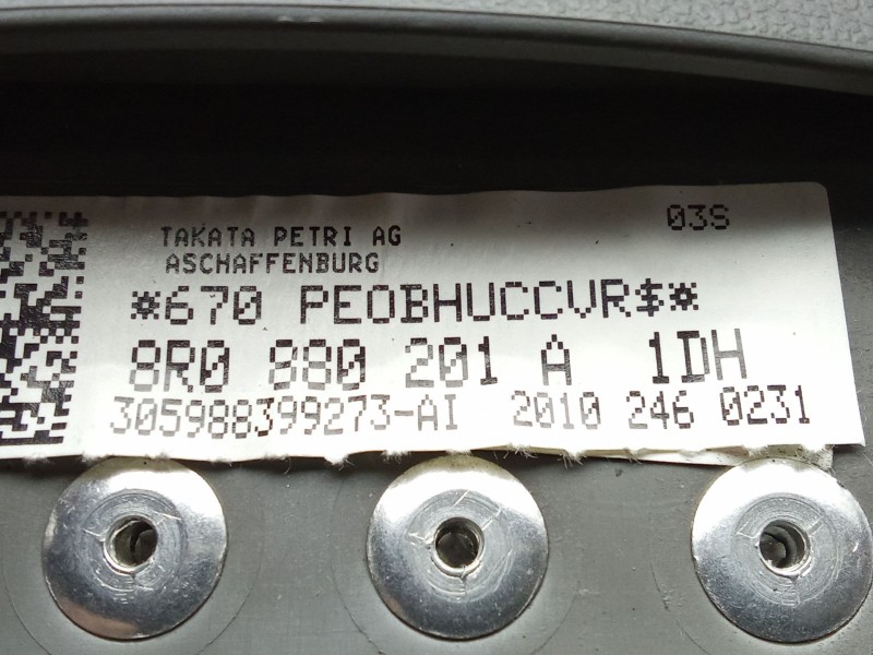 Recambio de airbag delantero izquierdo para audi q5 (8rb) 2.0 tdi quattro referencia OEM IAM 8R0880201A - 305988399273  