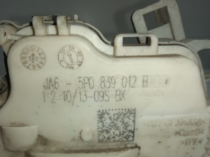 Recambio de cerradura puerta trasera derecha para seat altea xl (5p5) 1.6 bivalent - gasolina / gas licuado del petróleo. gpl re