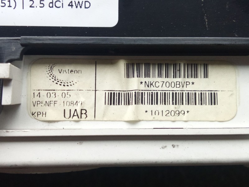 Recambio de cuadro instrumentos para nissan pathfinder iii (r51) 2.5 dci 4wd referencia OEM IAM 24810EB208 - NKC700BVP  