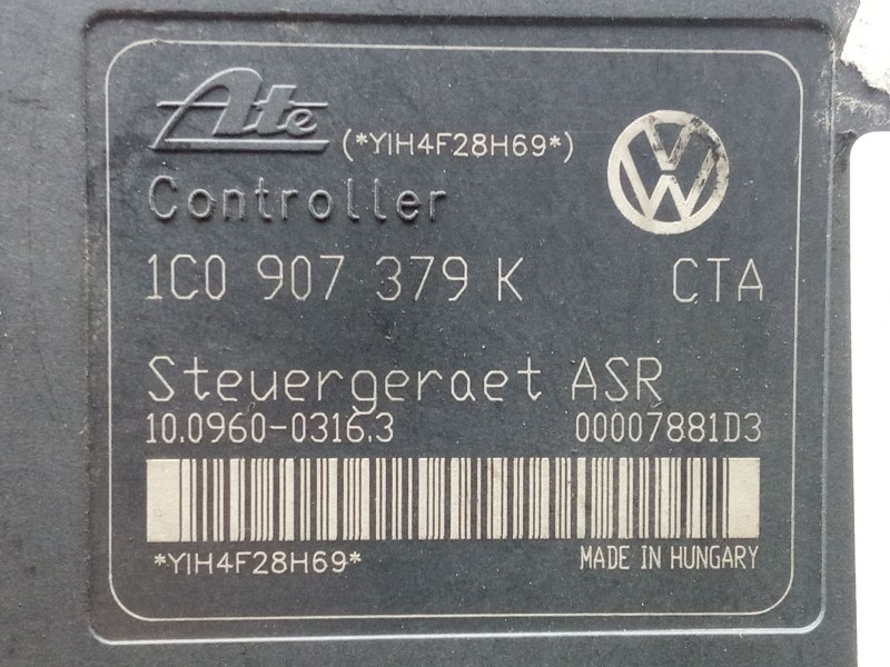 Recambio de abs para seat leon (1m1) 1.9 tdi referencia OEM IAM 1J0614417D - 10020600384 - 1C0907379K  ATE