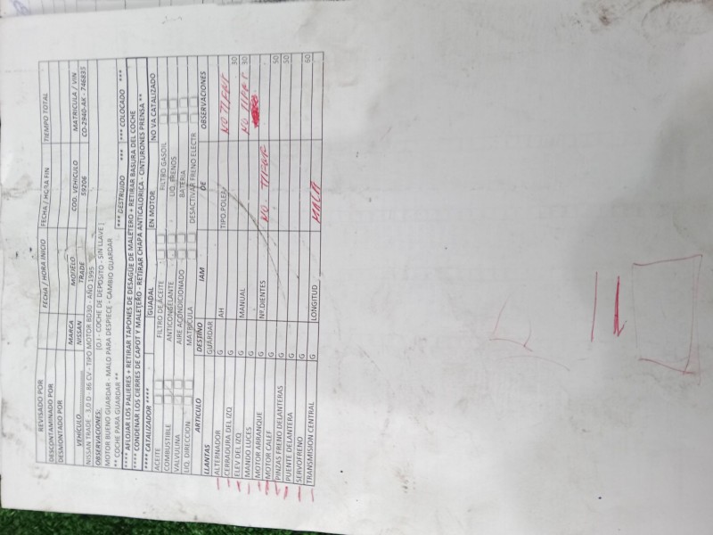 nissan trade furgoneta del año 1995