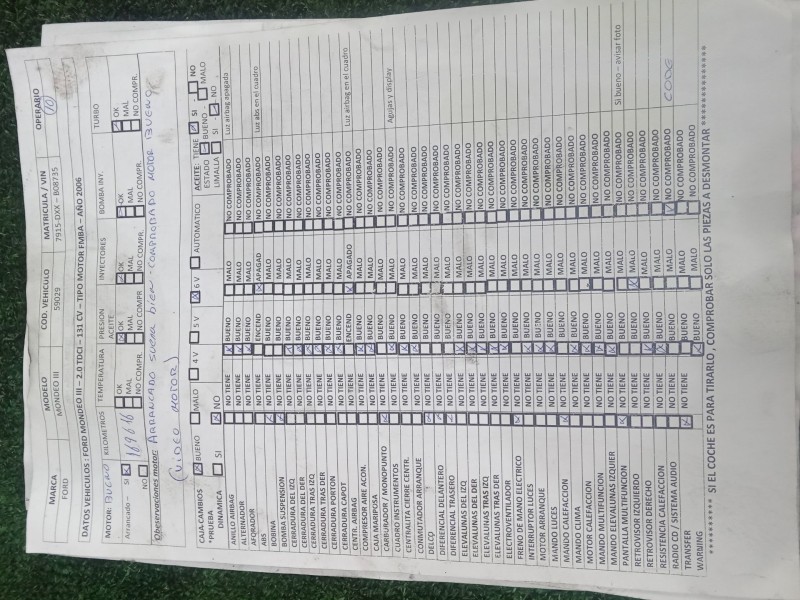 ford mondeo iii (b5y) del año 2006