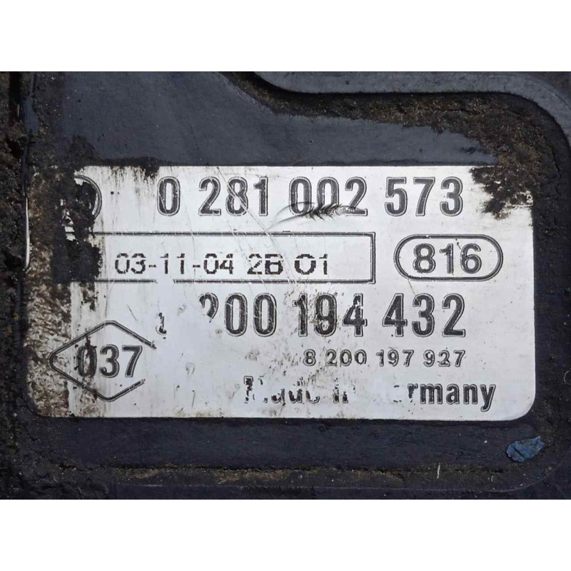 Recambio de sensor para renault master ii phase 2 caja cerrada 2.5 diesel referencia OEM IAM 0281002573  