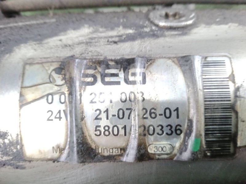 Recambio de motor arranque para iveco eurocargo 100e18 e5 referencia OEM IAM 0001251003 - 5801520336 10.DIENTES - 24V SEG