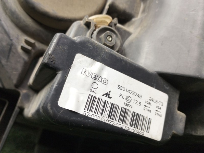 Recambio de faro derecho para iveco daily vi furgoneta 33s14, 35s14, 35c14 referencia OEM IAM 5801473749 14-19 AL