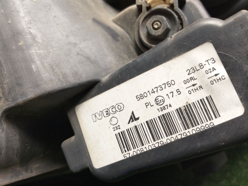 Recambio de faro izquierdo para iveco daily vi furgoneta 33s14, 35s14, 35c14 referencia OEM IAM 5801473750 14-19 AL