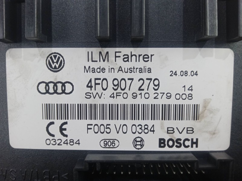 Recambio de modulo confort para audi a6 c6 (4f2) 3.0 tdi quattro referencia OEM IAM 4F0907279  BOSCH