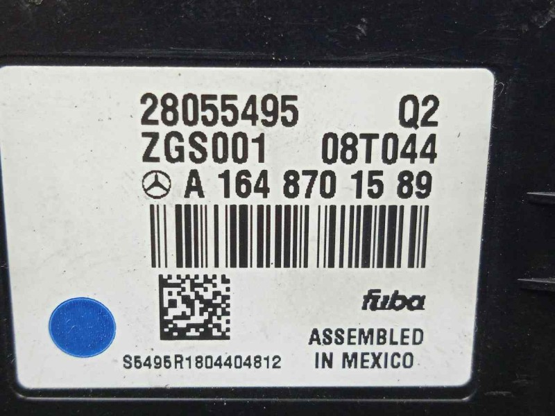 Recambio de modulo electronico para mercedes-benz clase r (w251) 3.0 cdi cat referencia OEM IAM A1648701589-28055495  