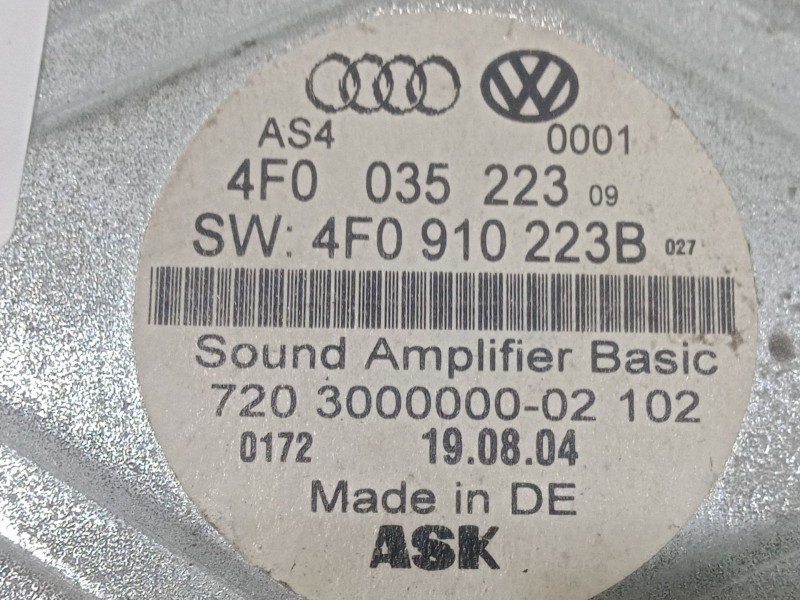Recambio de no identificado para audi a6 c6 (4f2) 3.0 tdi quattro referencia OEM IAM 4F0035223 - 4F0910223B  ASK