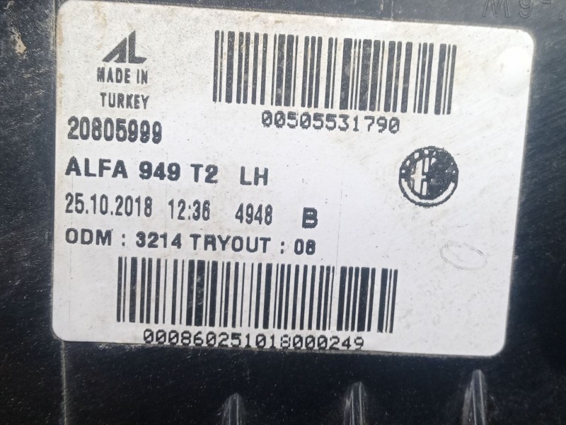 Recambio de piloto trasero izquierdo interior para alfa romeo stelvio (949_) 2.0 q4 (949.axf2a) referencia OEM IAM 20805999 INTE