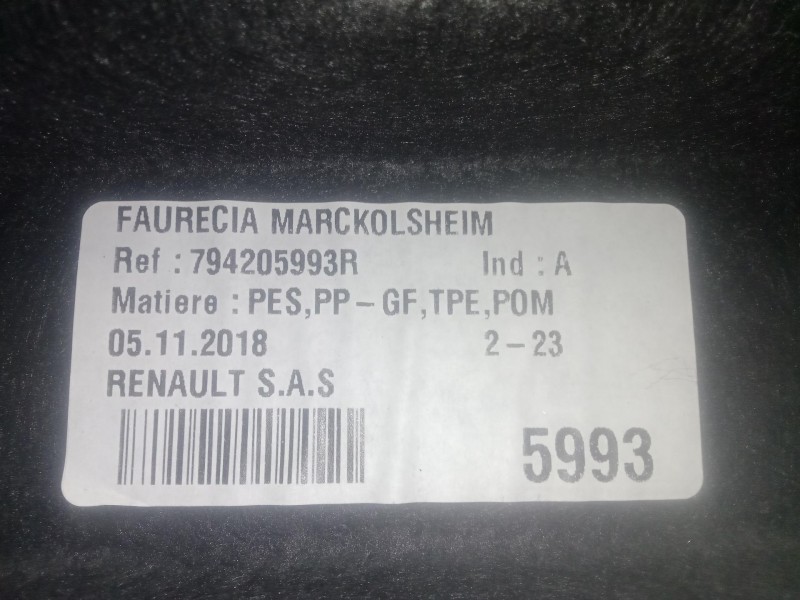 Recambio de bandeja trasera para renault scénic iv (j9_) 1.3 tce 140 referencia OEM IAM 794205993R RIGIDA 