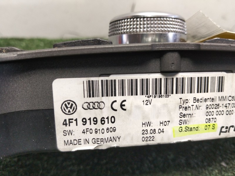 Recambio de mando multifuncion para audi a6 c6 (4f2) 3.0 tdi quattro referencia OEM IAM 4F1919610 - 4F0910609  