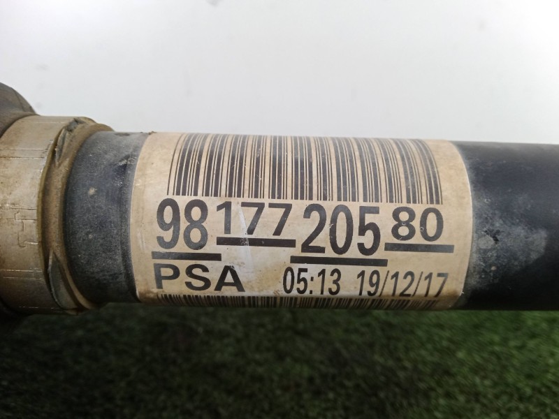 Recambio de transmision delantera izquierda para peugeot expert furgoneta (v_) 1.6 bluehdi 95 referencia OEM IAM 9817720580 L732