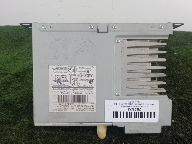 Recambio de sistema audio / radio cd para peugeot expert furgoneta (v_) 1.6 bluehdi 95 referencia OEM IAM 9818777780  