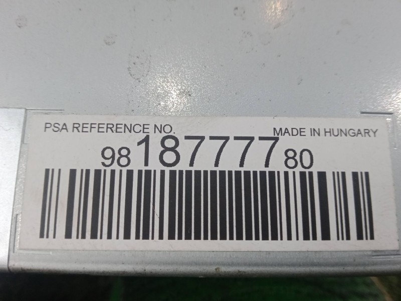 Recambio de sistema audio / radio cd para peugeot expert furgoneta (v_) 1.6 bluehdi 95 referencia OEM IAM 9818777780  