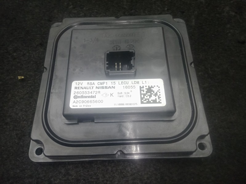 Recambio de centralita faros xenon para renault megane iv hatchback (b9a/m/n_) 1.2 tce 130 (b9mr) referencia OEM IAM 260553472R 