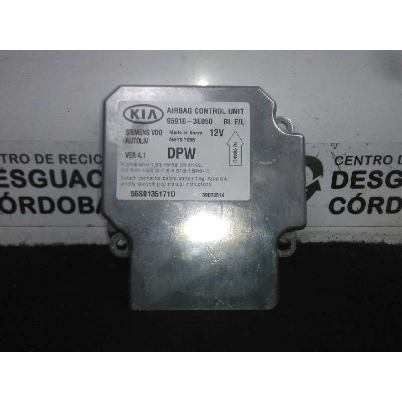 Recambio de centralita airbag para kia sorento 2.5 crdi referencia OEM IAM 5WY67055-959103E050 SIEMENS - AUTOLIV 