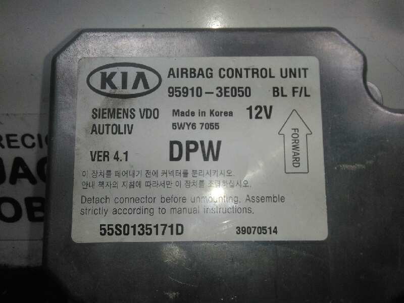 Recambio de centralita airbag para kia sorento 2.5 crdi referencia OEM IAM 5WY67055-959103E050 SIEMENS - AUTOLIV 