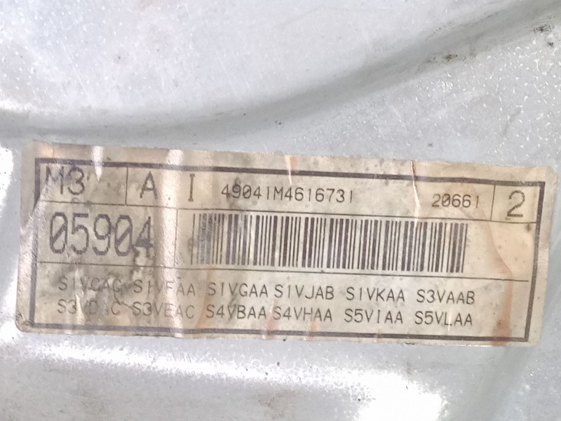 Recambio de elevalunas delantero izquierdo para seat leon (1m1) 1.9 tdi referencia OEM IAM 1M0237755 - 05904 - 49041M4616731  EL