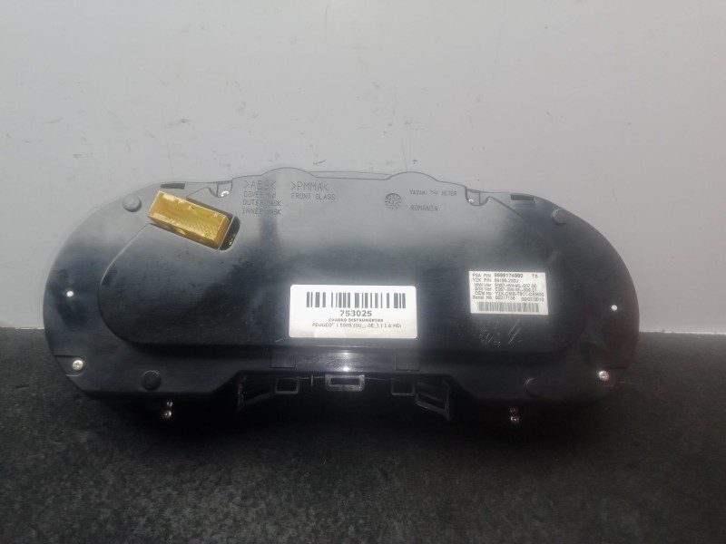 Recambio de cuadro instrumentos para peugeot 5008 (0u_, 0e_) 1.6 hdi referencia OEM IAM 9666174980 - 69189230U  