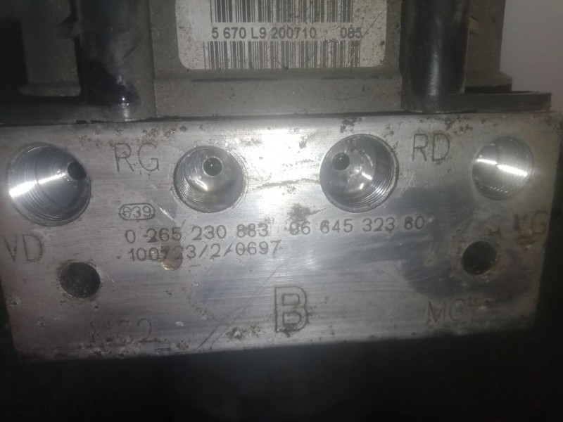 Recambio de abs para peugeot 5008 (0u_, 0e_) 1.6 hdi referencia OEM IAM 0265230883 - 9664532380 - 0265951326 - 9666930880 BOSCH 