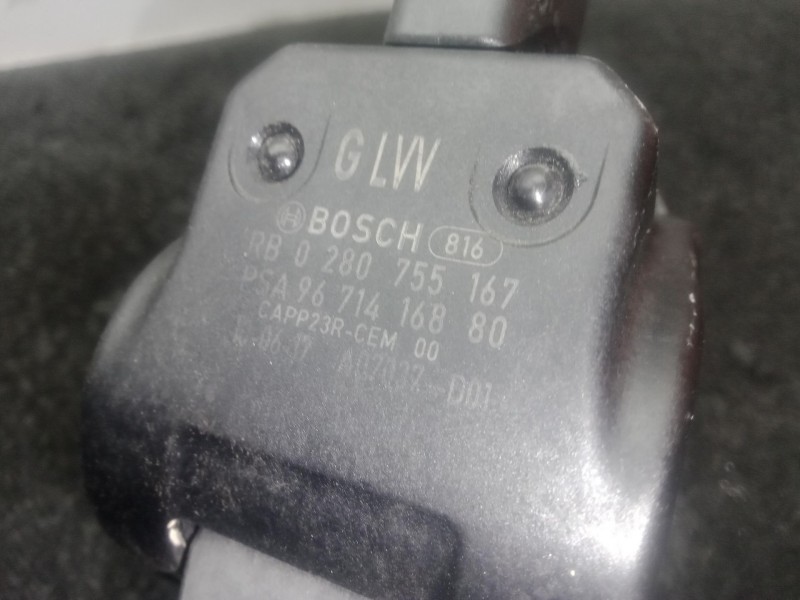 Recambio de potenciometro pedal para peugeot 5008 (0u_, 0e_) 1.6 hdi referencia OEM IAM 0280755167 - 9671416880 BOSCH 
