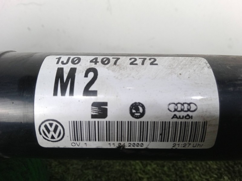 Recambio de transmision delantera derecha para skoda octavia i combi (1u5) 1.9 tdi referencia OEM IAM 1J0407272 - M2 L825MM 