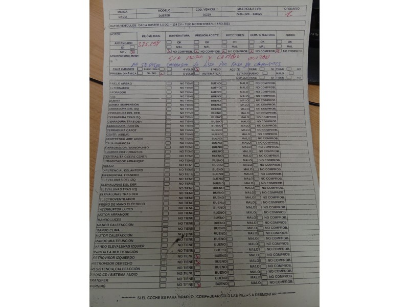 dacia duster (hm_) del año 2021