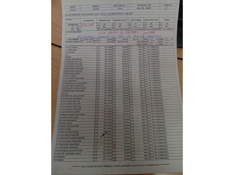 dacia duster (hm_) del año 2021