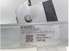 Recambio de elevalunas delantero derecho para volkswagen golf iv berlina (1j1) 1.9 tdi referencia OEM IAM  ELECTRICO - CONFORT 5 2