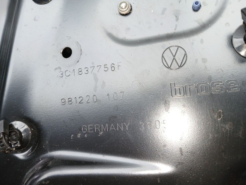 Recambio de elevalunas delantero derecho para volkswagen passat b6 (3c2) 2.0 tdi 16v referencia OEM IAM 3C1837756F - 981220107 C