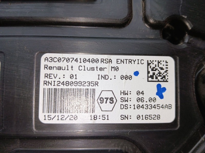 Recambio de cuadro instrumentos para dacia duster (hm_) 1.5 dci 115 4x4 referencia OEM IAM 248099235R - A3C0707410400 VDO 