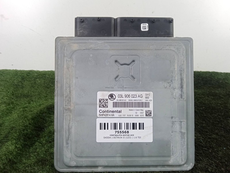 Recambio de centralita motor uce para skoda octavia ii (1z3) 1.6 tdi referencia OEM IAM 03L906023AG - 5WP42814AA SIMOS PCR2.1 CO
