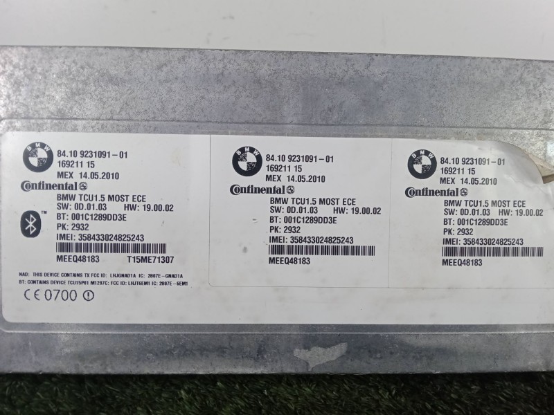 Recambio de modulo electronico para bmw x6 (e71, e72) xdrive 30 d referencia OEM IAM 8410923109101  CONTINENTAL