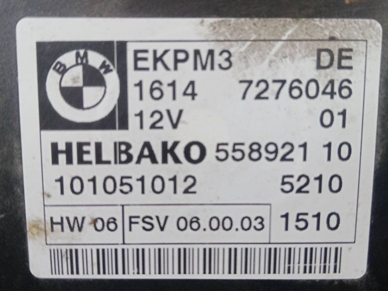 Recambio de modulo electronico para bmw x6 (e71, e72) xdrive 30 d referencia OEM IAM 7276046 - 55892110 - 101051012  