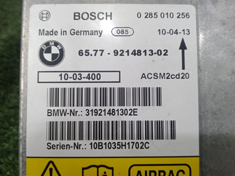 Recambio de centralita airbag para bmw x6 (e71, e72) xdrive 30 d referencia OEM IAM 6577921481302 - 0285010256  