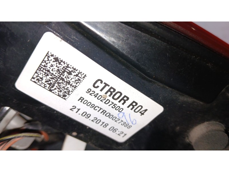 Recambio de piloto trasero derecho para hyundai tucson (tl, tle) 1.6 gdi referencia OEM IAM 92402D7500  