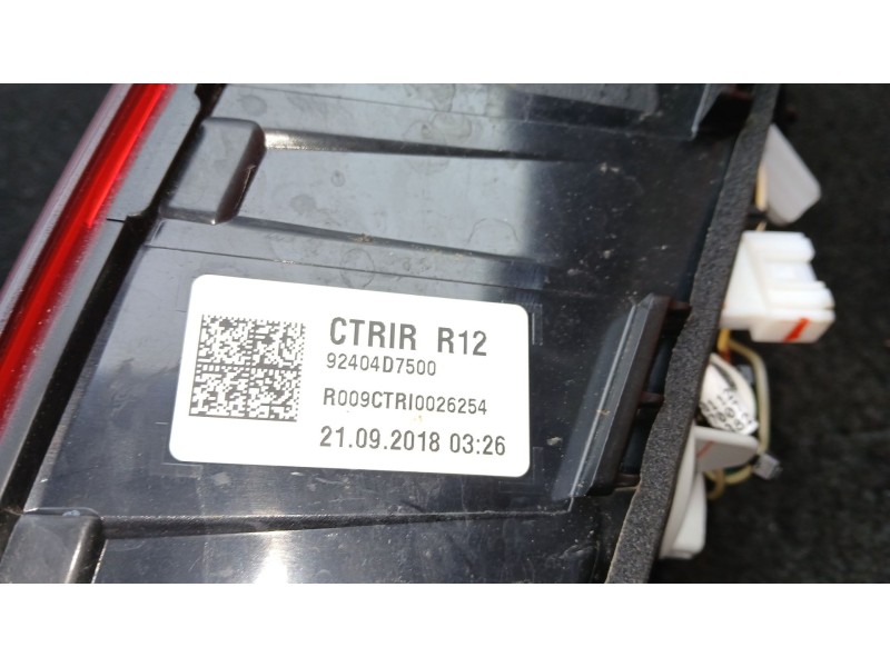 Recambio de piloto trasero derecho interior para hyundai tucson (tl, tle) 1.6 gdi referencia OEM IAM 92404D7500  