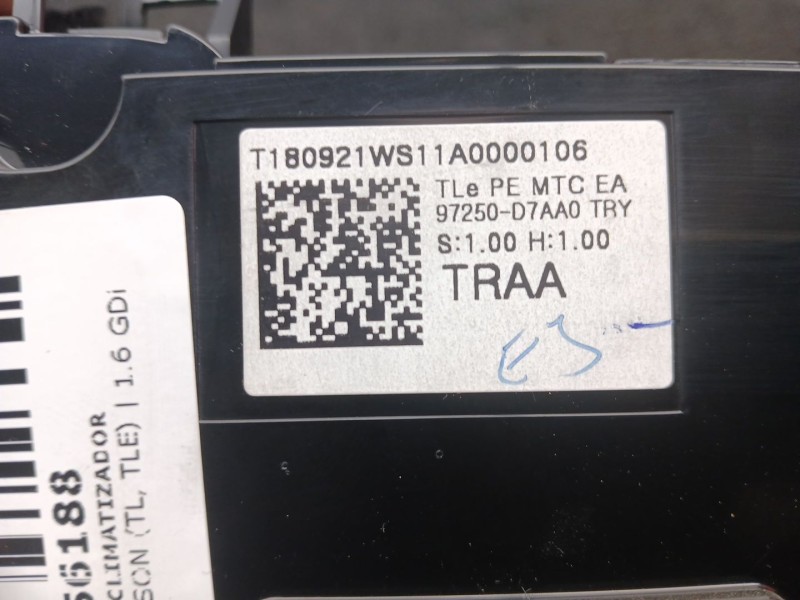 Recambio de mando climatizador para hyundai tucson (tl, tle) 1.6 gdi referencia OEM IAM T180921WS - 97250D7XXX  
