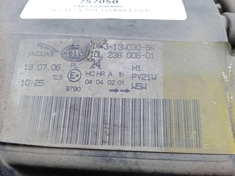 Recambio de faro izquierdo para jaguar x-type i (x400) 2.0 d referencia OEM IAM 1DL23800601  HALOGENO